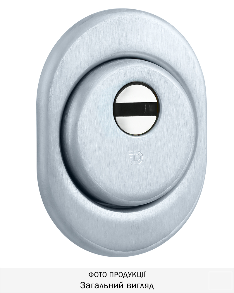 Фото Протектор DISEC   SFERIK BD16/4 DIN OVAL 25мм   Хром_мат 3клас T     Зовнішній в інтернет-магазині locksmaster.com.ua