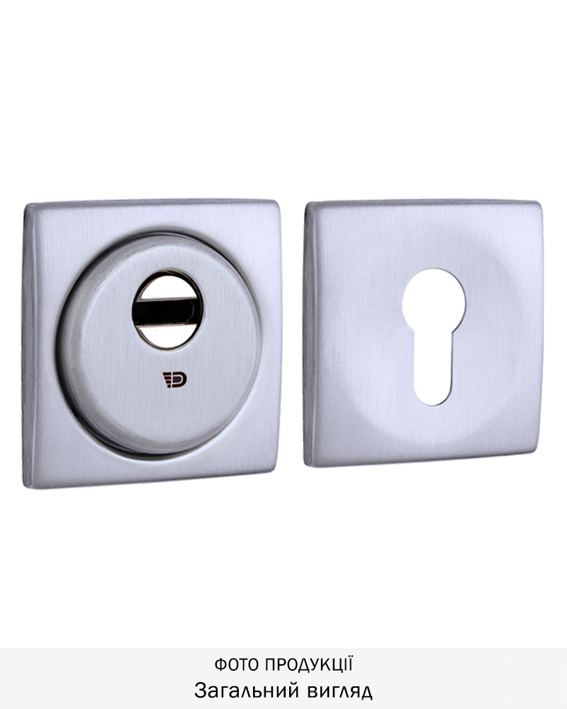 Фото Протектор DISEC   SFERIK BD16 DIN SQUARE 25мм   Хром_мат 3клас T     Комплект в інтернет-магазині locksmaster.com.ua