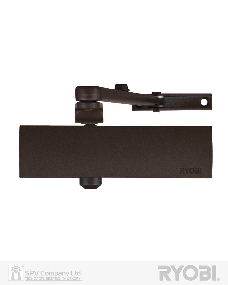 Фото Дотягувач накладний RYOBI 1200 D-1200 DARK_BRONZE   STD_ARM EN_2/3/4 80кг 1100мм   FIRE   в інтернет-магазині locksmaster.com.ua