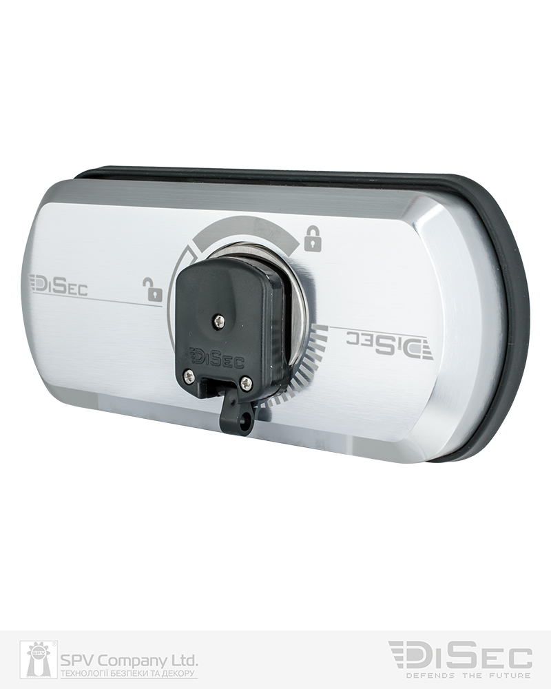 Фото Замок DISEC VAN MAGN. MG850 ALUMINIUM 2KEY навісний на дверцята автомобіля       KM0P86 FN в інтернет-магазині locksmaster.com.ua