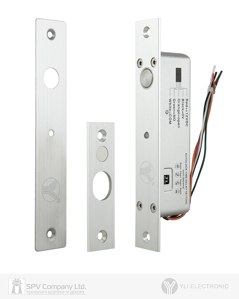 Фото Замок електроригельний YLI YB-200 (LED) 12В НВ 30 мм   в інтернет-магазині locksmaster.com.ua