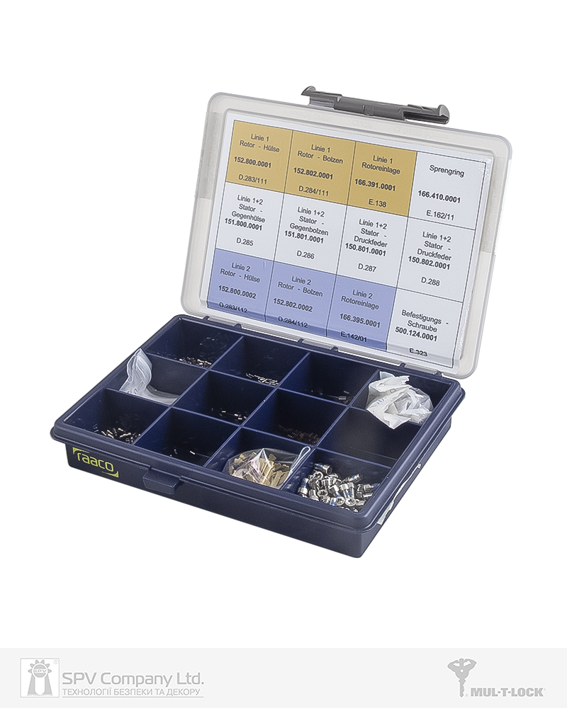 Фото Набір пінів KESO     8000_Ω2 Ø11mm в чемодані в інтернет-магазині locksmaster.com.ua