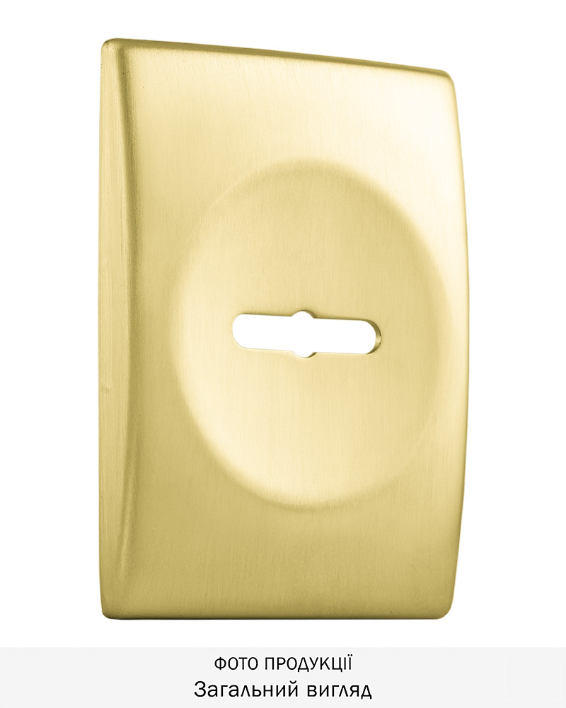 Фото Щиток DISEC     KT3766 MATRIX RECTANGL     Латунь_мат   TT     Без шторки в інтернет-магазині locksmaster.com.ua