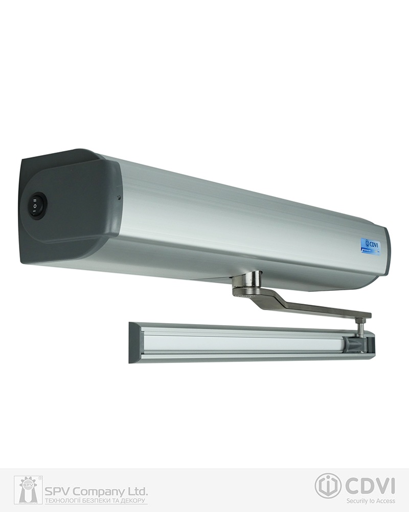 Фото Автомат дверний CDVI DIGIWAY PLUS DWPS102UBT UNIV_ARM ALUMINIUM до 120 кг в інтернет-магазині locksmaster.com.ua
