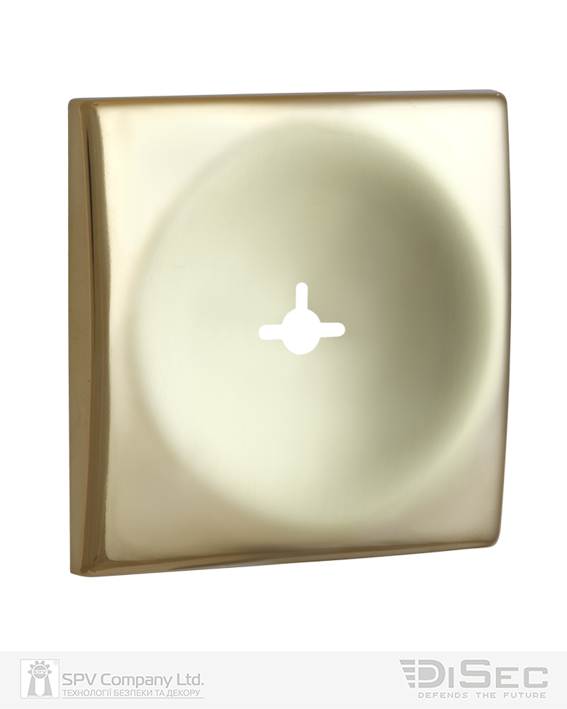 Фото Щиток DISEC     KT3823 OMEGA SQUARE     Латунь_PVD   2     Без шторки в інтернет-магазині locksmaster.com.ua