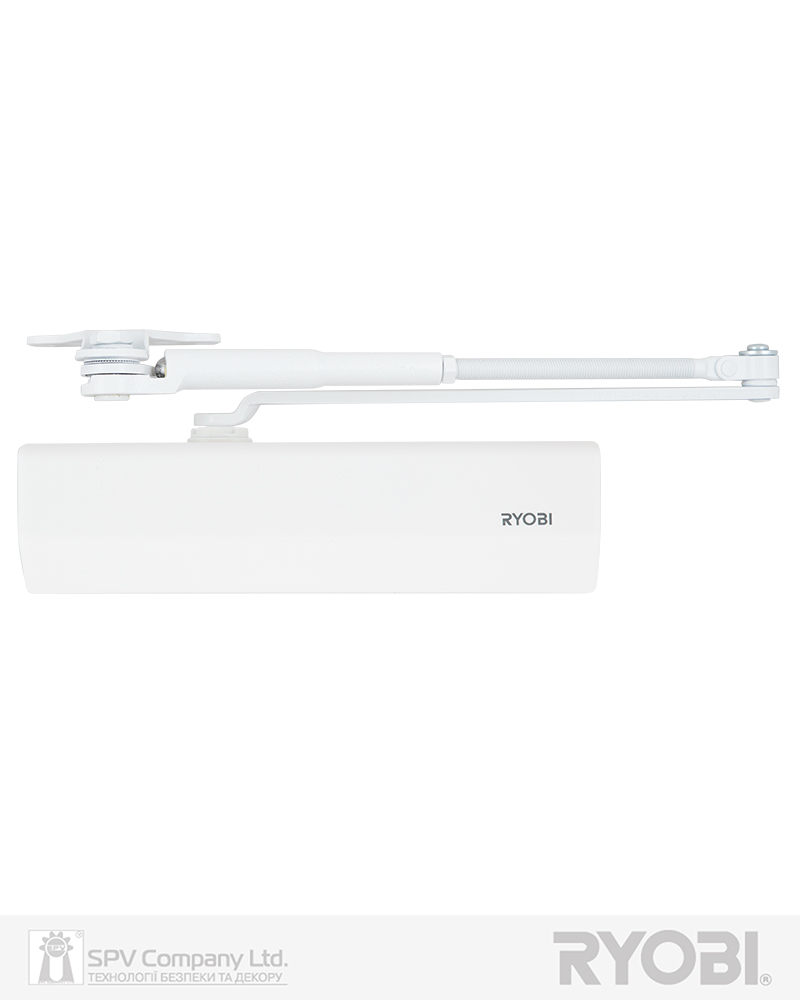 Фото Дотягувач накладний RYOBI 2000 DS-2055P GLOSSY_WHITE BC PRL_HO_ARM EN_4 до_80кг 1100мм       в інтернет-магазині locksmaster.com.ua