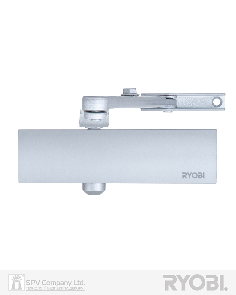 Фото Дотягувач накладний RYOBI 1200 D-1200 SILVER   STD_ARM EN_2/3/4 80кг 1100мм   FIRE   в інтернет-магазині locksmaster.com.ua
