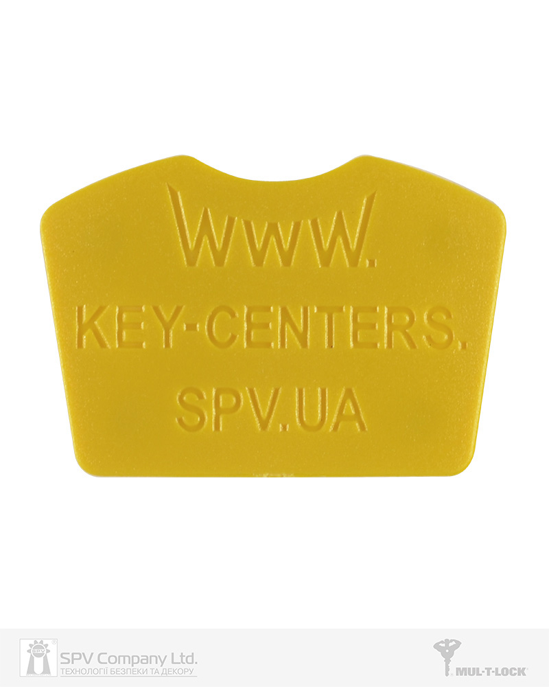 Фото Вставка-лого_кольорова MUL-T-LOCK KEYCENTERS YELLOW   в інтернет-магазині locksmaster.com.ua
