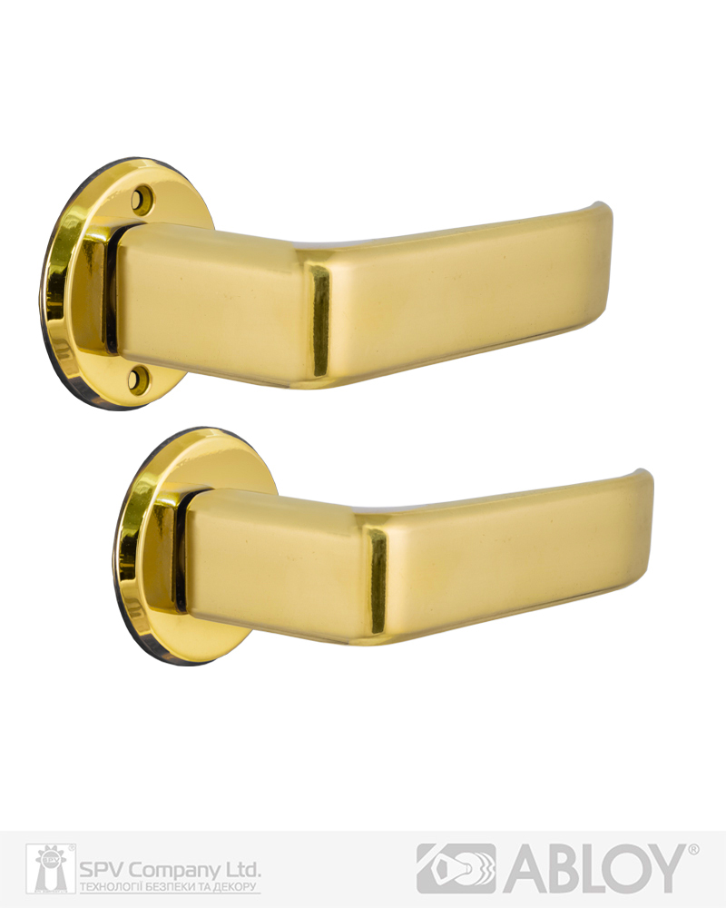Фото Ручка дверна ABLOY CONSUL 110/007 mov-mov FIN ROUND   Латунь_полірована 40-60мм наскрізь Consul MS_KILA Комплект в інтернет-магазині locksmaster.com.ua