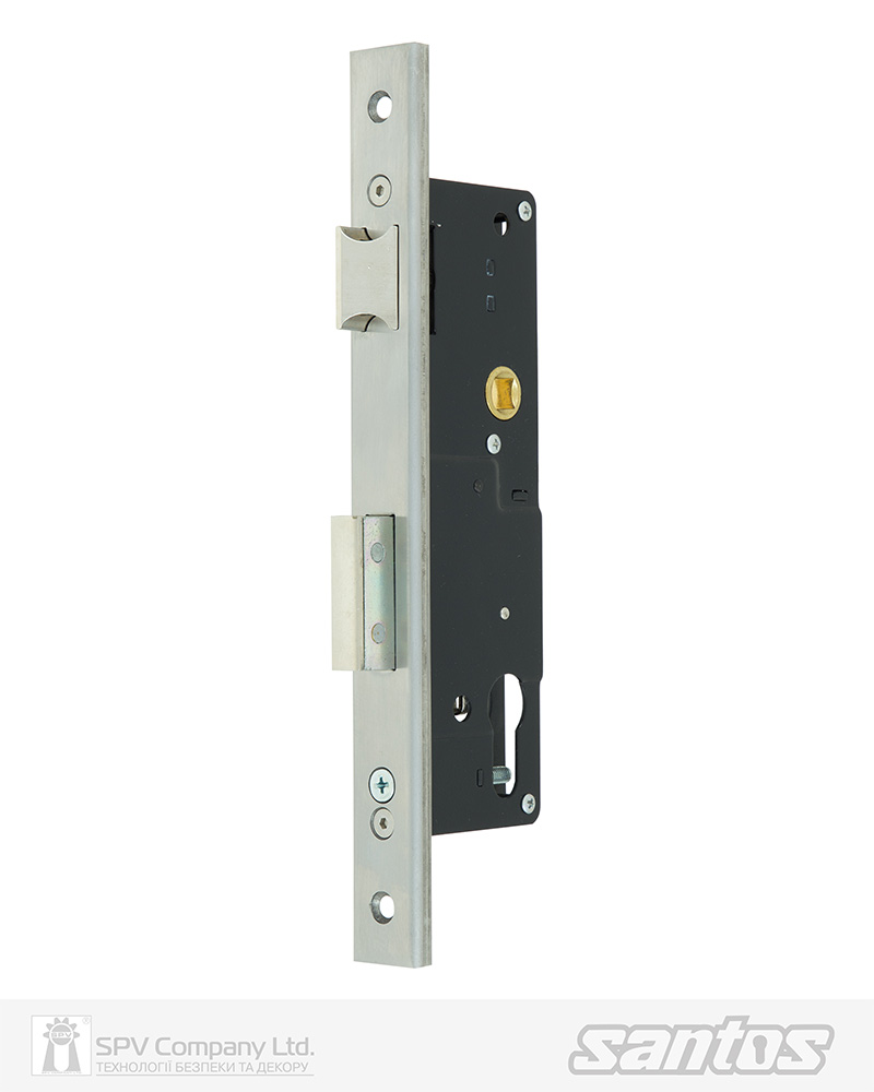 Фото Замок врізний SANTOS DIN 726 UNIV BS30мм 85мм   SS 24мм U_FOREND   w/o_SP в інтернет-магазині locksmaster.com.ua