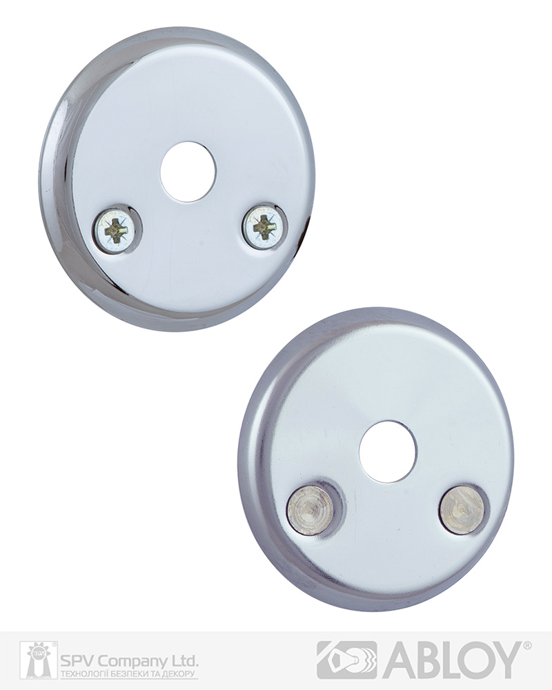 Фото Щиток ABLOY   026   O_FIN ROUND   Хром_полірований   наскрізь   FE_CR Комплект в інтернет-магазині locksmaster.com.ua