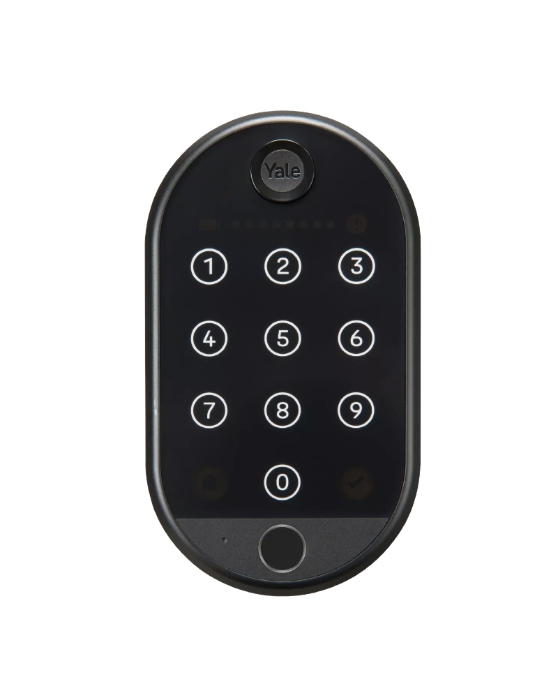 Фото Зчитувач електронний  YALE Keypad 2.0 з Fingerprint чорний доступ за відбитком пальця + код в інтернет-магазині locksmaster.com.ua