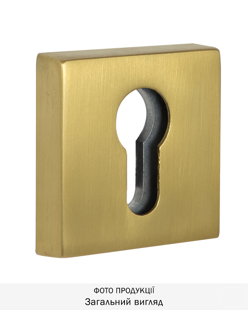 Фото Щиток DISEC     KT002 DIN SQUARE     Латунь_мат   TT       в інтернет-магазині locksmaster.com.ua