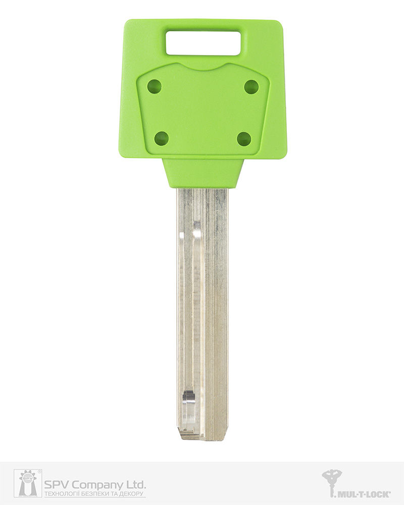 Фото Ключ MUL-T-LOCK MTL400 1KEY 5867 42,5мм HORIZONTAL   NSi 31мм     DND3D_GREEN_INS     в інтернет-магазині locksmaster.com.ua