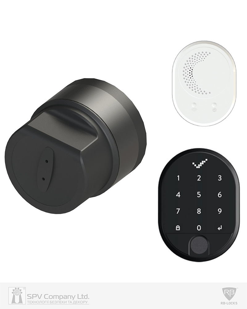 Фото Електронний контролер  RB LockApp X   чорний із зчитувачем та мережевим концентратором в інтернет-магазині locksmaster.com.ua