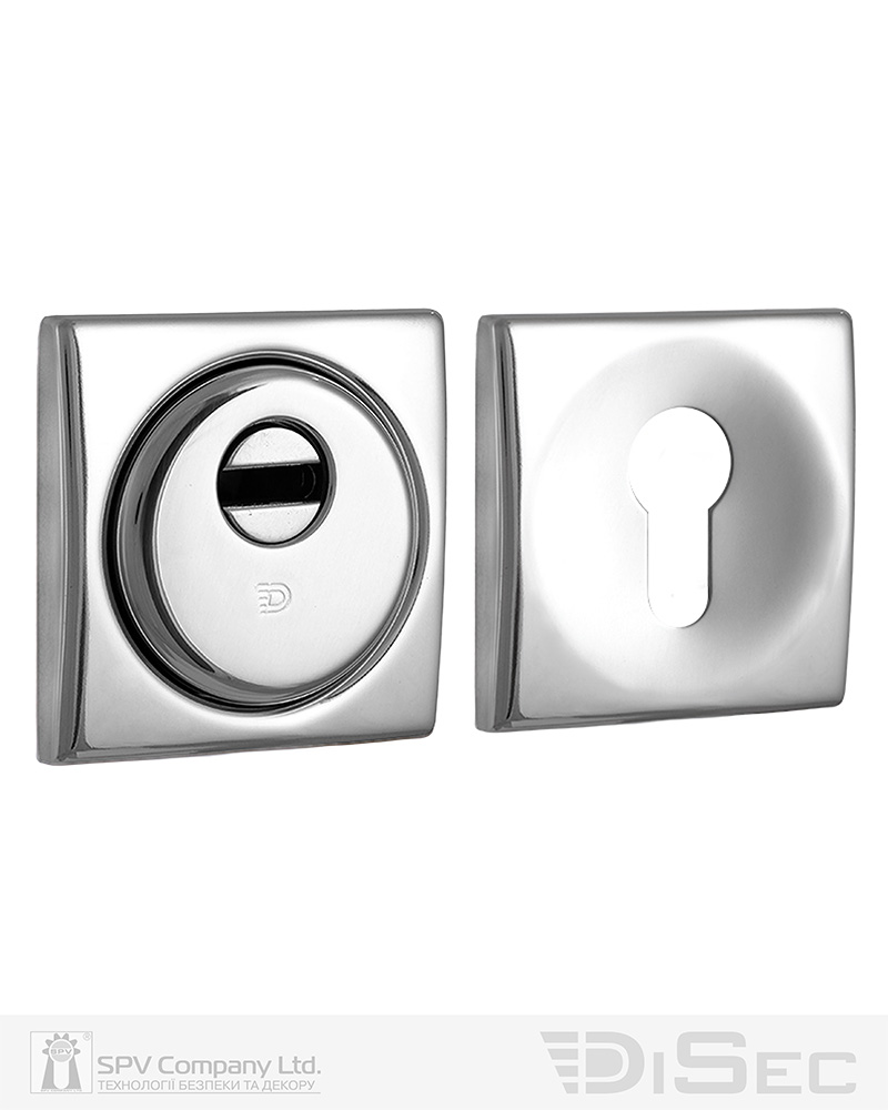 Фото Протектор DISEC   SFERIK BD+ DIN SQUARE 25мм   Хром_полірований 3клас C     Комплект в інтернет-магазині locksmaster.com.ua