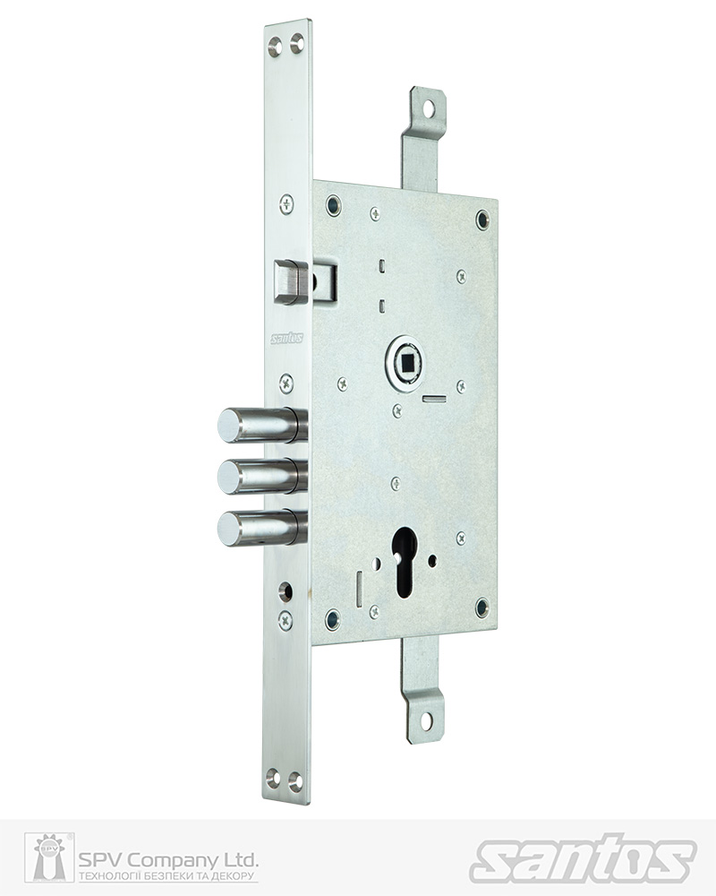 Фото Замок врізний SANTOS 3-WAY DIN 352RL NC   UNIV BS65мм 85мм               w/o_SP, BOX   в інтернет-магазині locksmaster.com.ua