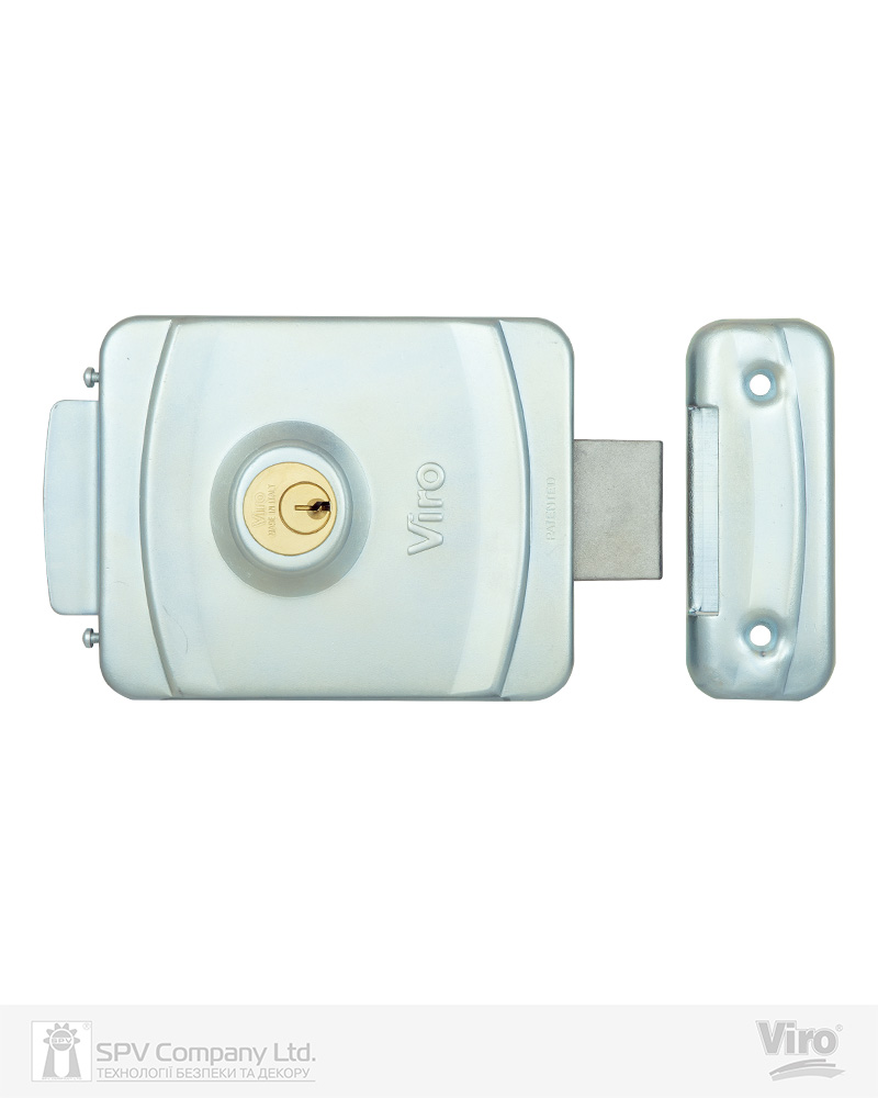 Фото Замок електромеханічний VIRO V9083.0794 BS50/80мм     T1/T2   12VAC NC GATE накладний   SS відкривання всередину в інтернет-магазині locksmaster.com.ua