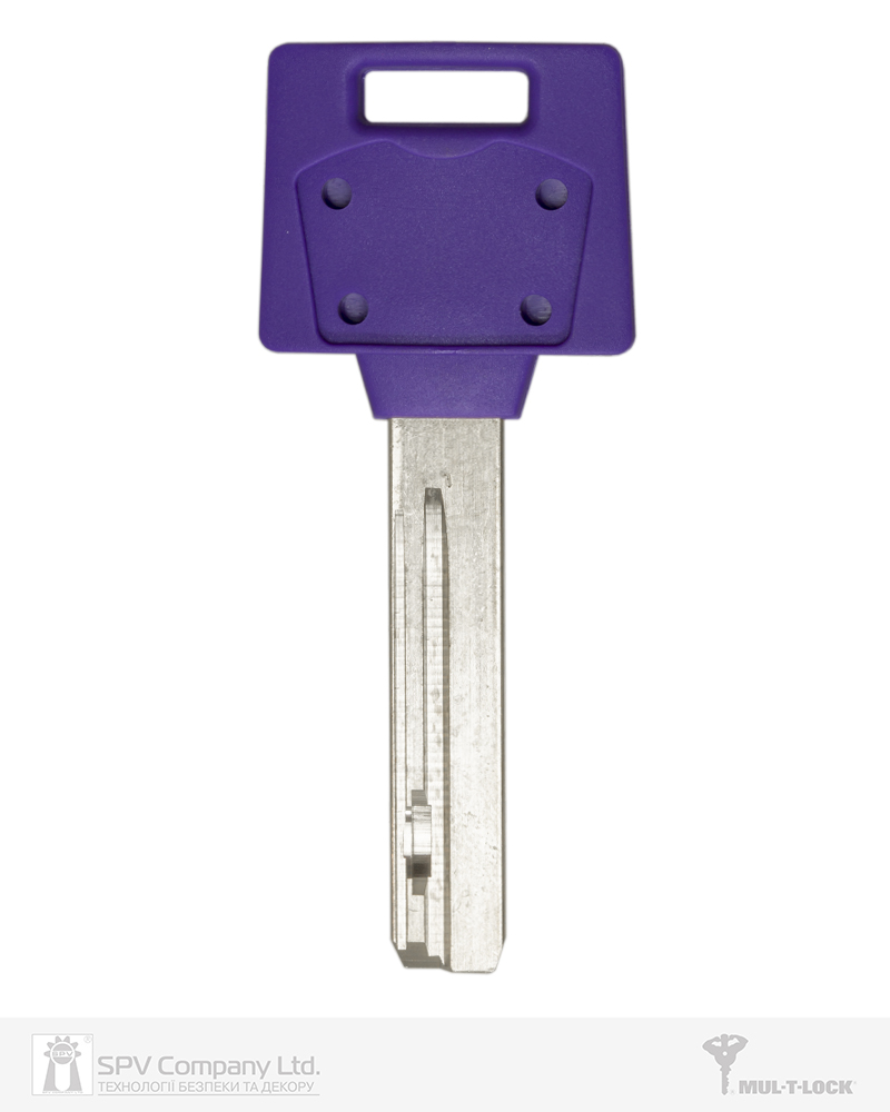 Фото Ключ MUL-T-LOCK MTL400 1KEY 4864 42,5мм HORIZONTAL   NSi 31мм     DND3D_PURPLE_INS     в інтернет-магазині locksmaster.com.ua