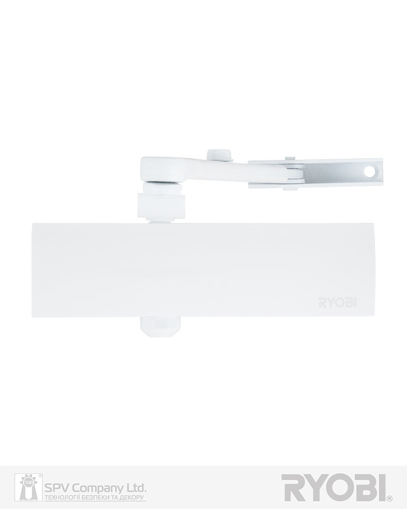 Фото Дотягувач накладний RYOBI 1200 D-1200 WHITE   STD_ARM EN_2/3/4 80кг 1100мм   FIRE   в інтернет-магазині locksmaster.com.ua