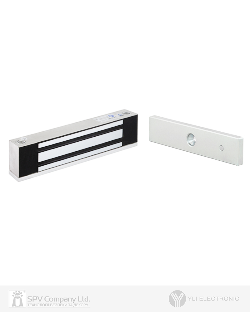 Фото Замок електромагнітний YLI YM-350W-S 12/24В накладний 350 кг вологостійкий з датчиком стану дверей в інтернет-магазині locksmaster.com.ua