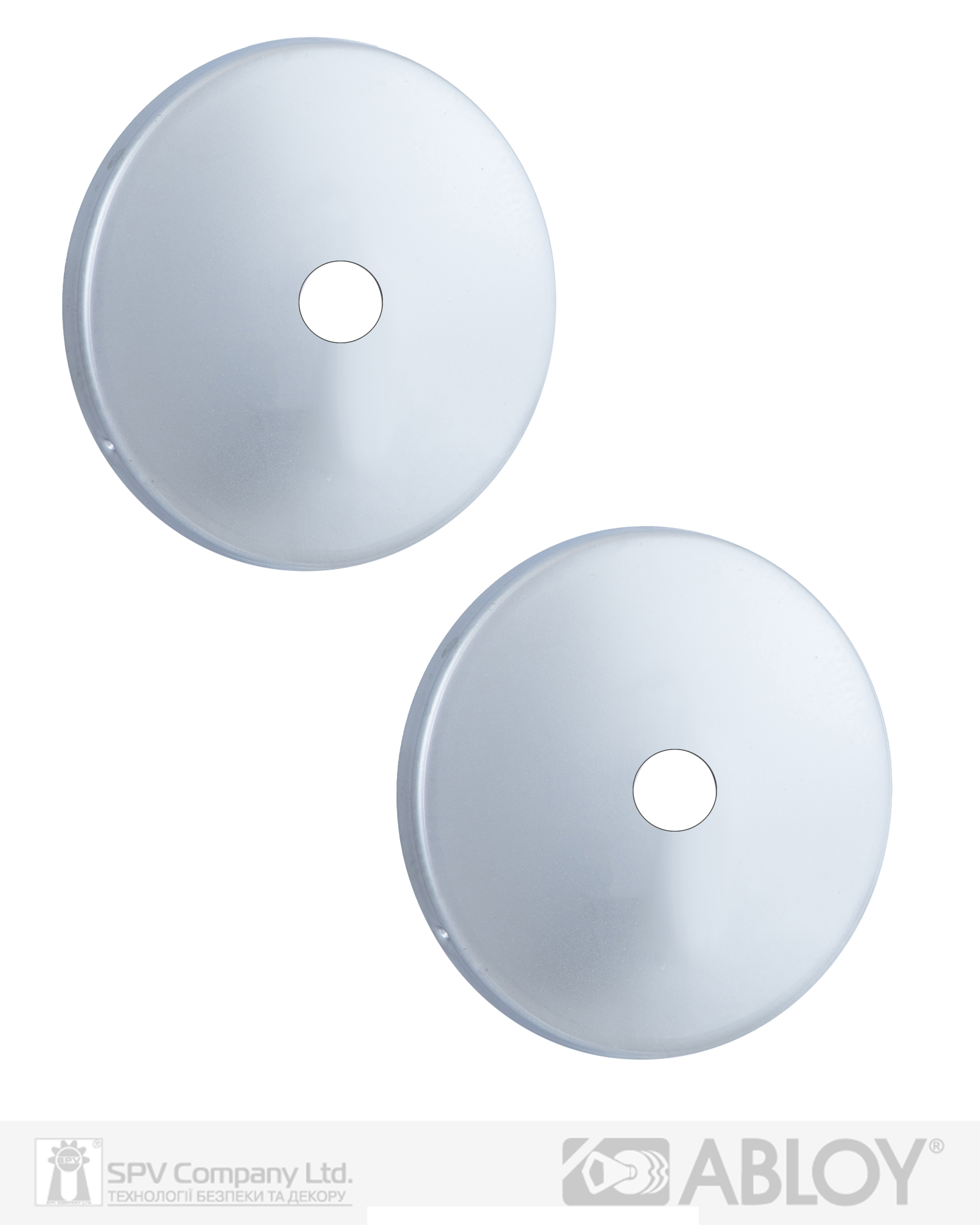 Фото Щиток ABLOY   LH002   O ROUND   Хром_сатин 38-60мм універсальне   MS_HCR Комплект в інтернет-магазині locksmaster.com.ua