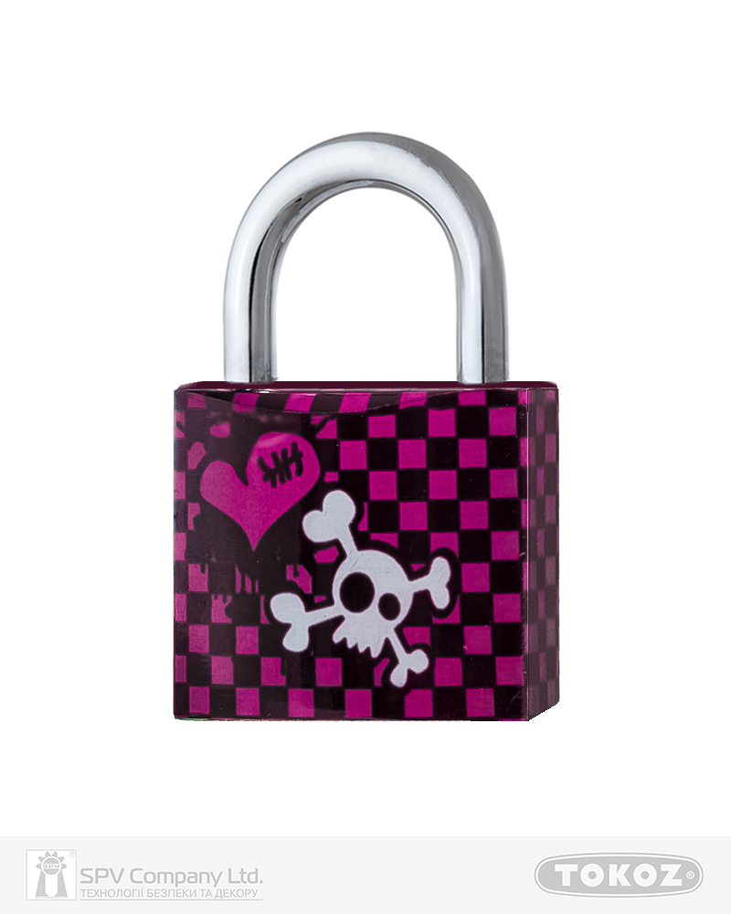 Фото Замок висячий TOKOZ EMO_40       3KEY TK1_M NR_shackle 22мм 6,2мм     в інтернет-магазині locksmaster.com.ua