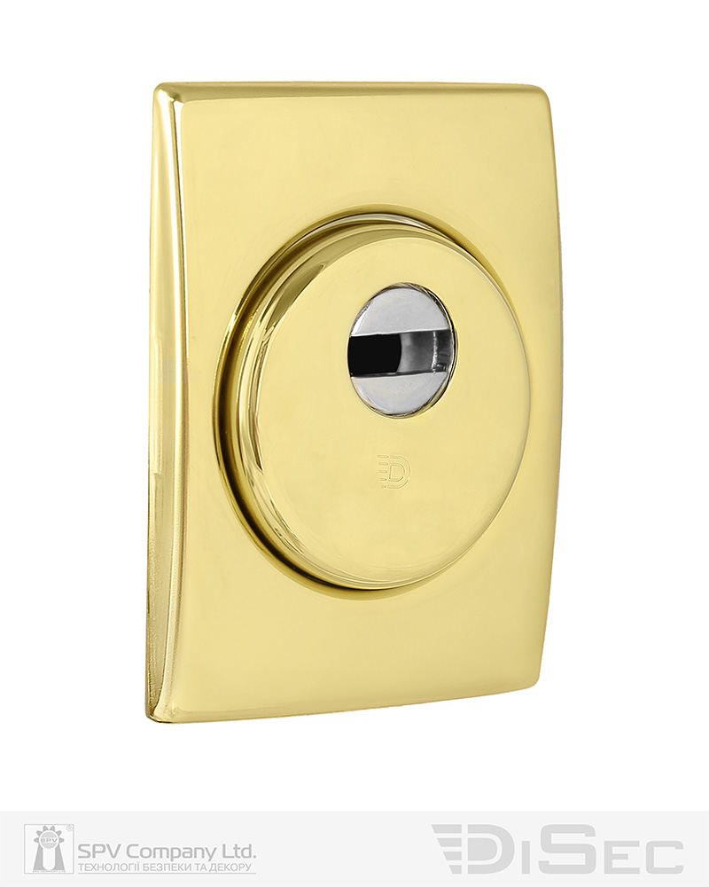 Фото Протектор DISEC   SFERIK BD+ DIN RECTANGL 25мм   Латунь_PVD 3клас 2     Зовнішній в інтернет-магазині locksmaster.com.ua