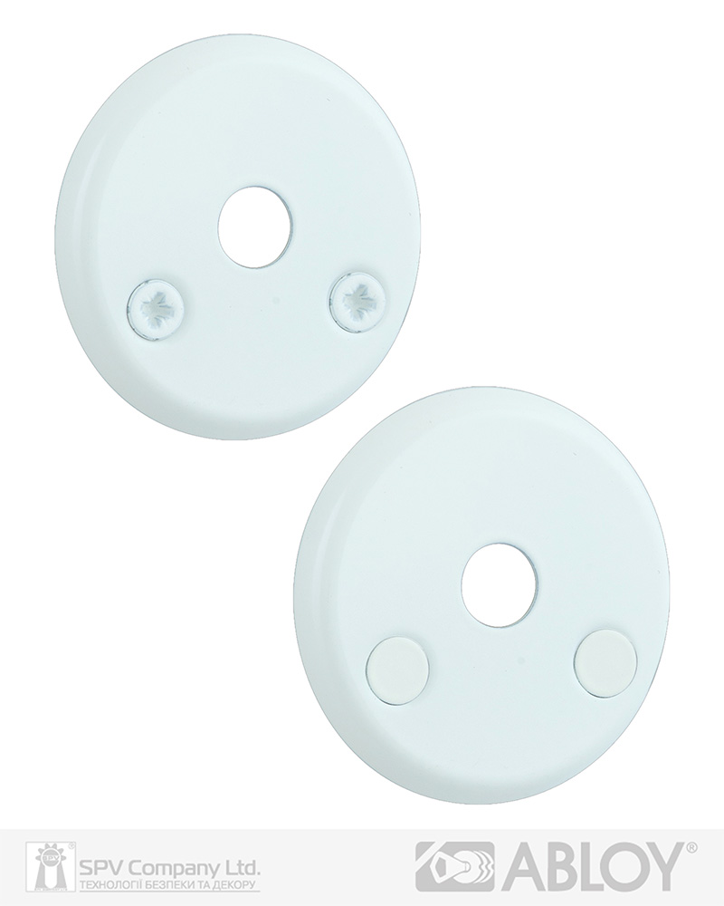 Фото Щиток ABLOY   026   O_FIN ROUND   Фарба_біла   наскрізь   FE_JVA Комплект в інтернет-магазині locksmaster.com.ua