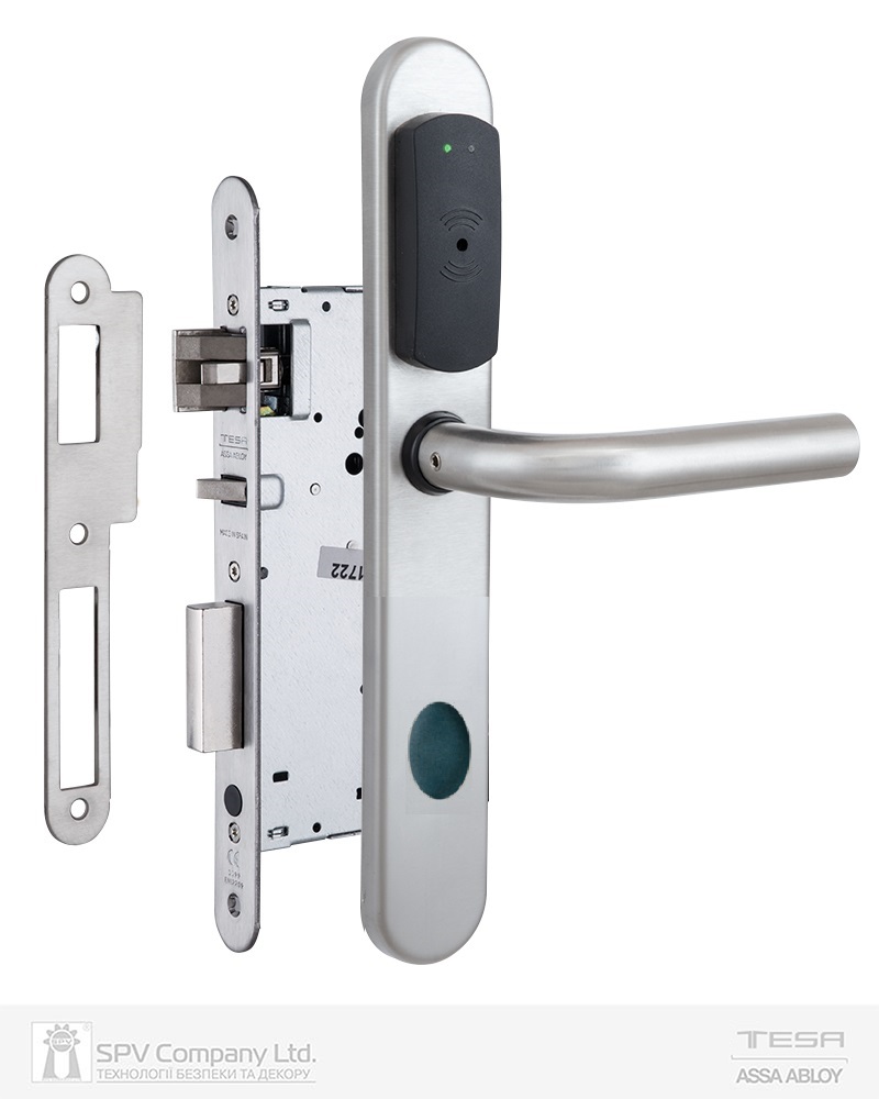 Фото Замок TESA SPY V3 VECTOR ISO 15693 FLEXSPACE нерж.сталь матова P+H 2UB0 BS50мм 20 мм Rounded I: Inox UNIV STD в інтернет-магазині locksmaster.com.ua