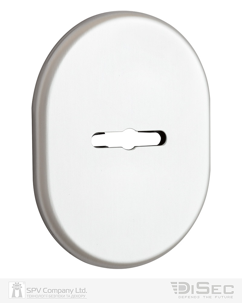 Фото Щиток DISEC     KT037 MATRIX OVAL     Нікель_сатин   S     Без шторки в інтернет-магазині locksmaster.com.ua