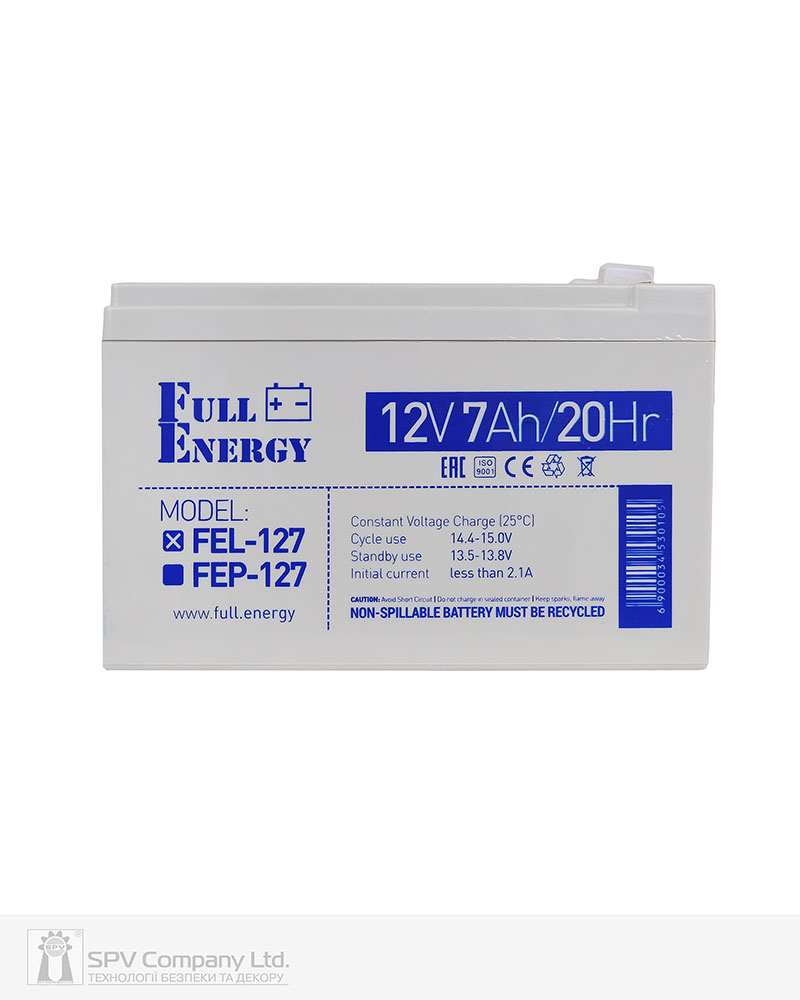 Фото Акумулятор СПВ FEL-127 Full Energy гелевий в інтернет-магазині locksmaster.com.ua