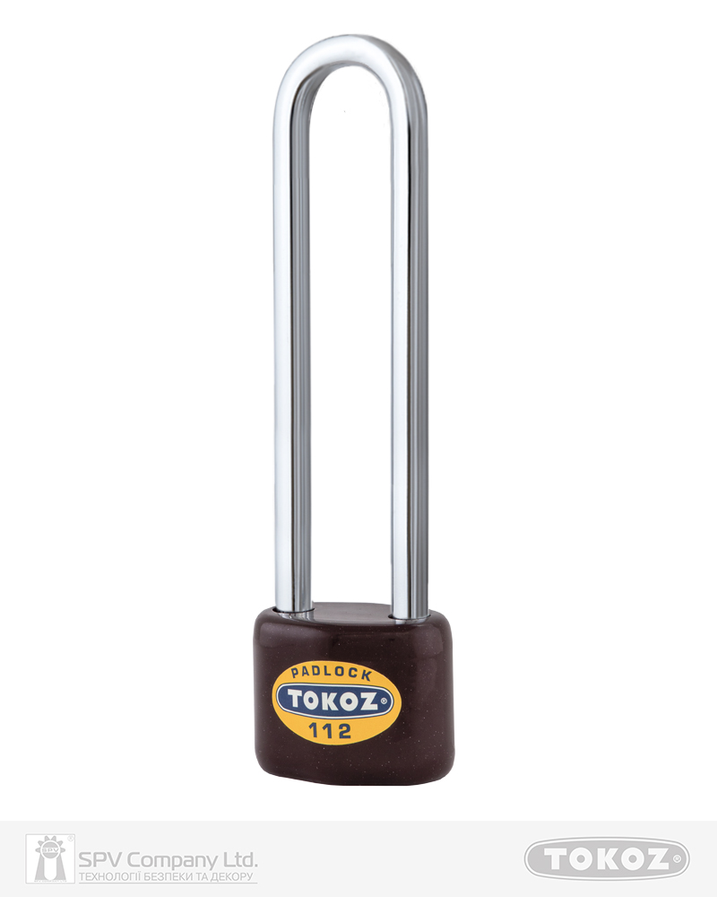 Фото Замок висячий TOKOZ 112/50_LONG       3KEY TK1_M R_shackle 130мм 9мм     в інтернет-магазині locksmaster.com.ua