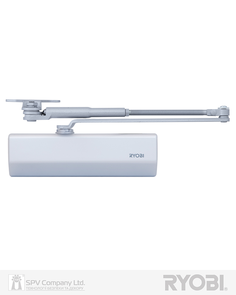 Фото Дотягувач накладний RYOBI 1500 DS-1554P SILVER   PRL_HO_ARM EN_2/3 до_60кг 965мм     осьового типу верхнього монтажу   в інтернет-магазині locksmaster.com.ua