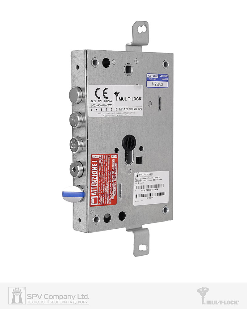 Фото Замок врізний MUL-T-LOCK 3-WAY DIN LCASMB10328PA CR UNIV   BS65мм 85мм             L.O.G. w/o_SP в інтернет-магазині locksmaster.com.ua