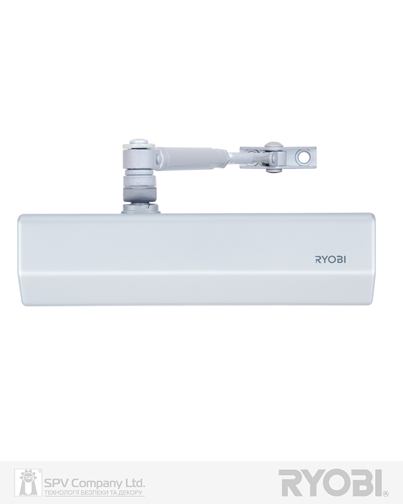 Фото Дотягувач накладний RYOBI 2000 D-2055V SILVER BC STD_ARM EN_3/4/5 до_100кг 1250мм   FIRE   в інтернет-магазині locksmaster.com.ua