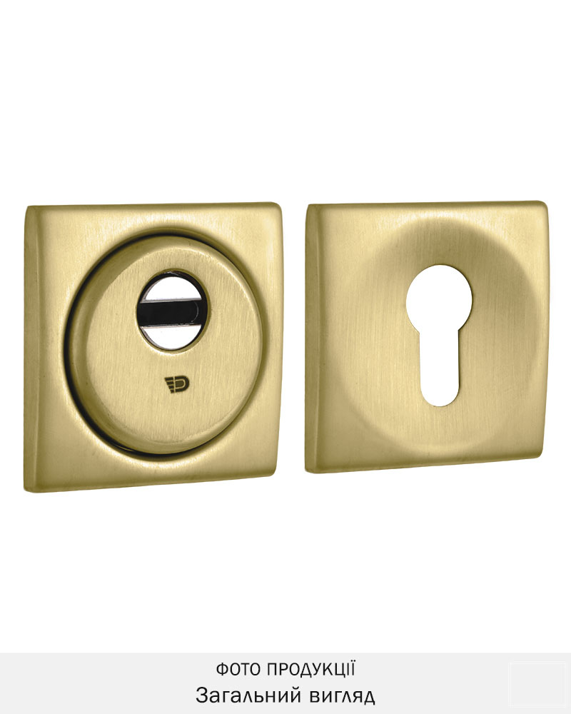 Фото Протектор DISEC   SFERIK BD16 DIN SQUARE 25мм   Латунь_мат 3клас TT     Комплект в інтернет-магазині locksmaster.com.ua