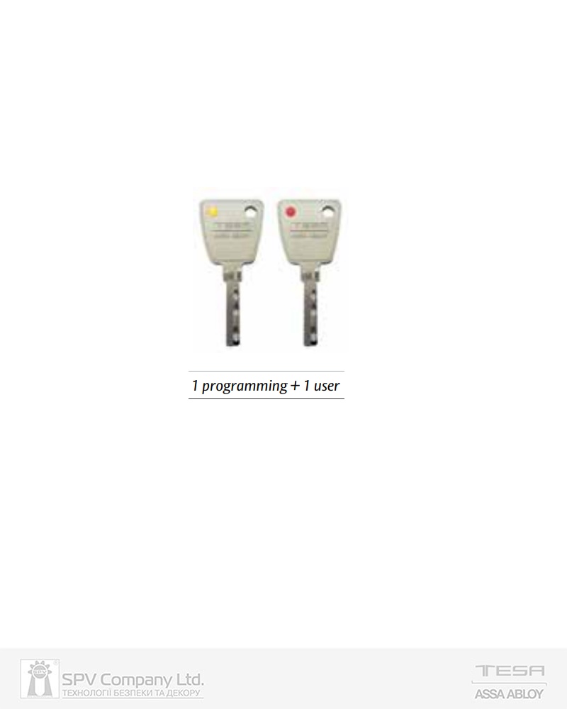 Фото   Комплект ключів TESA   2KEY       1 programming + 1 user           в інтернет-магазині locksmaster.com.ua