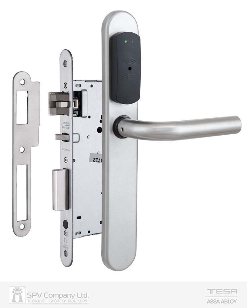 Фото Замок TESA SPY V3 VECTOR ISO 15693 FLEXSPACE нерж.сталь матова P 2UB4 BS50мм 20 мм Rounded I: Inox UNIV STD в інтернет-магазині locksmaster.com.ua