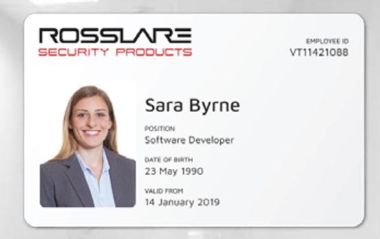 Фото Картка_безконтактна ROSSLARE MIFARE DESFire EV1 13,56Mhz 4K, Wiegand 38-bit, Open to Secure, Rosslare Branded (25 шт) в інтернет-магазині locksmaster.com.ua