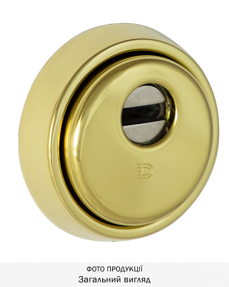 Фото Протектор DISEC   MONOLITO_MILANO BD210 DIN ROUND 25мм   Латунь_PVD 3клас 2     Зовнішній в інтернет-магазині locksmaster.com.ua