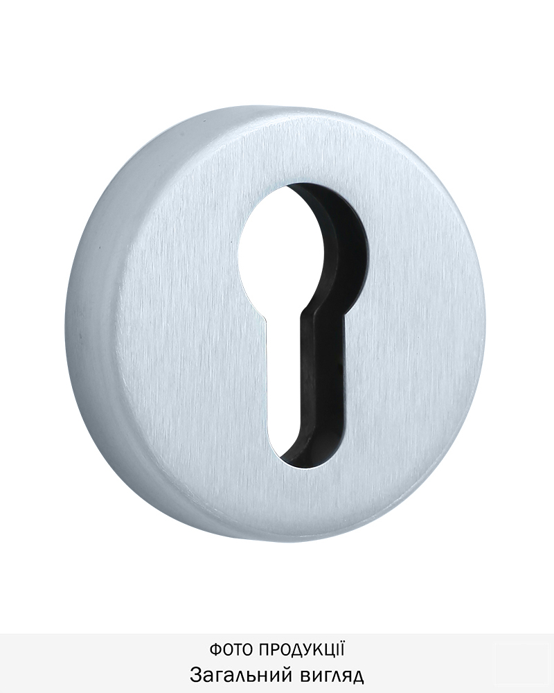 Фото Щиток DISEC     KT029 DIN ROUND     Хром_мат   T     Внутрішній в інтернет-магазині locksmaster.com.ua