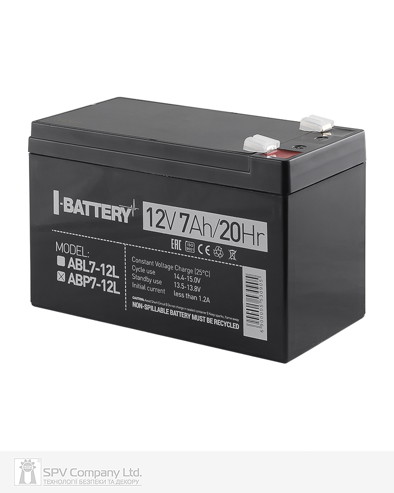 Фото Акумулятор СПВ ABP7-12L I-battery свинцево-кислотний  в інтернет-магазині locksmaster.com.ua