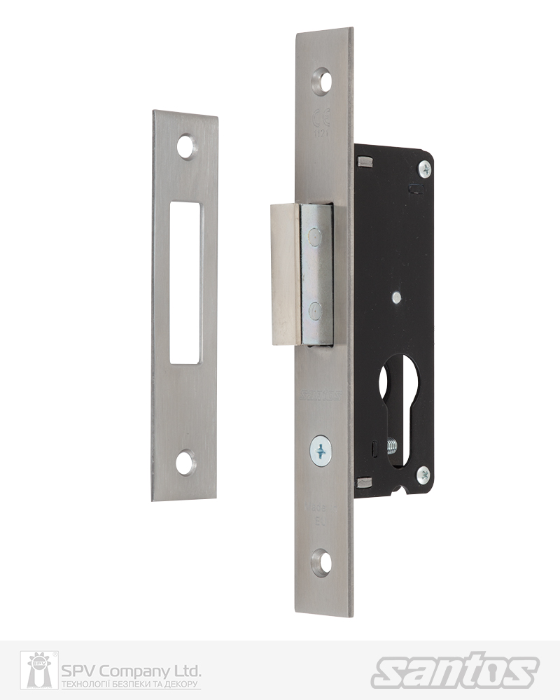 Фото Замок врізний SANTOS DIN 721 UNIV BS25мм     SS 22мм FOREND   SP в інтернет-магазині locksmaster.com.ua