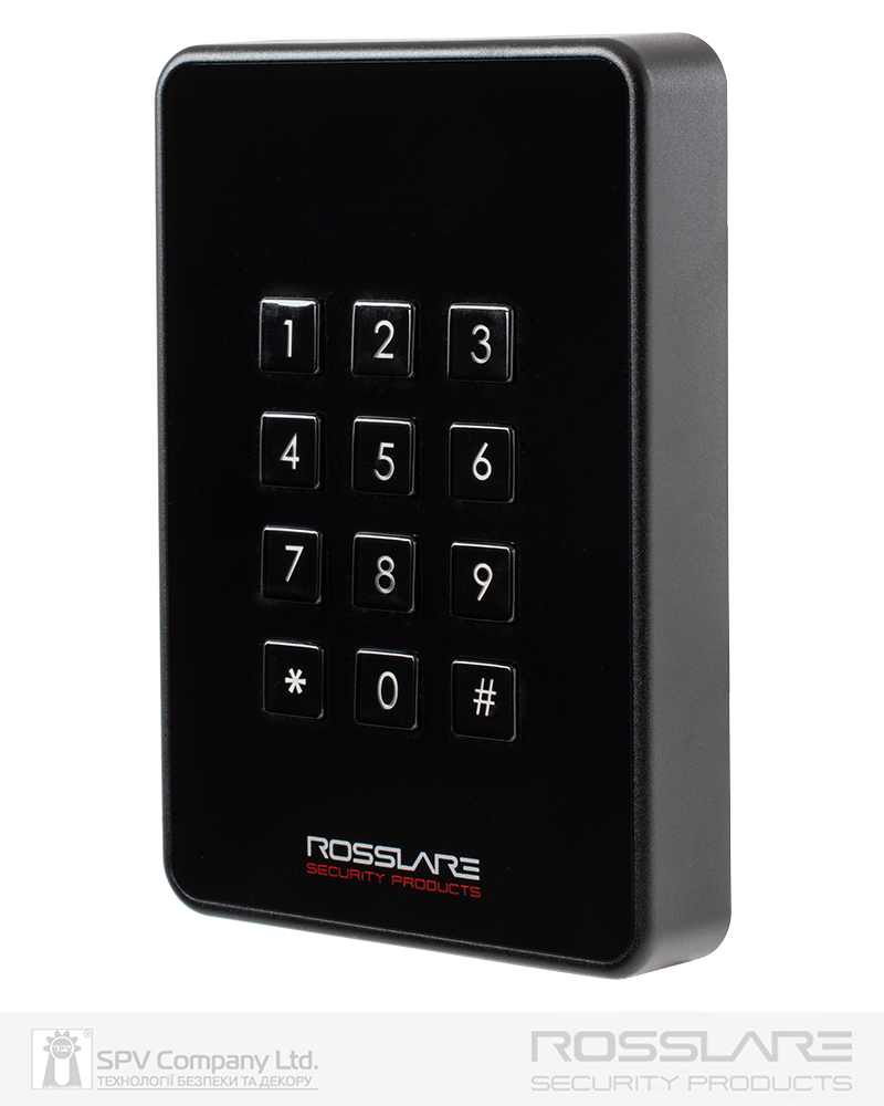 Фото Зчитувач електронний  ROSSLARE AY-H6355BT   зовнішній код+карта MIFARE DESFIRE EV1_13.56Mhz NFC and BLE ID в інтернет-магазині locksmaster.com.ua