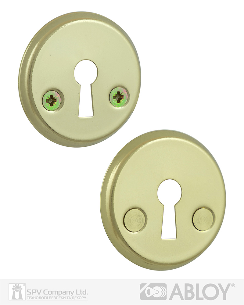 Фото Щиток ABLOY   016   A_FIN ROUND   Лак_золотистий   наскрізь   FE_KULA Комплект в інтернет-магазині locksmaster.com.ua