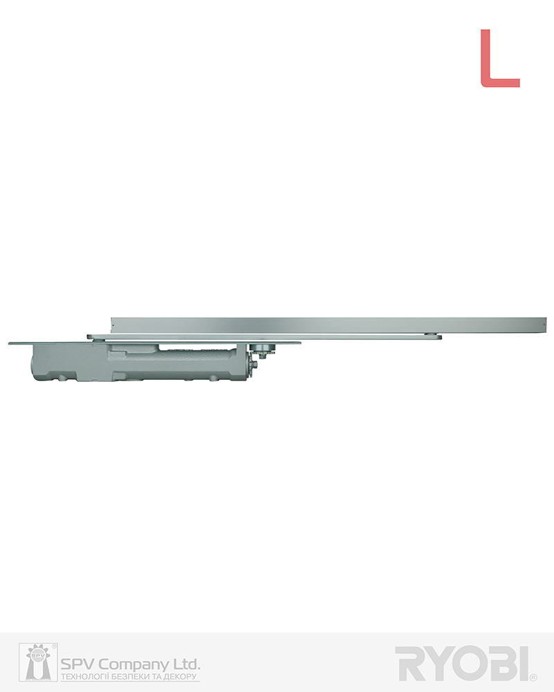 Фото Дотягувач врізний RYOBI GEOPRO GCC_4V_L ALUMINIUM   SLD_ARM EN_1-6 130кг 1100мм RIGHT   Подвійний CAM+R&P механізм в інтернет-магазині locksmaster.com.ua