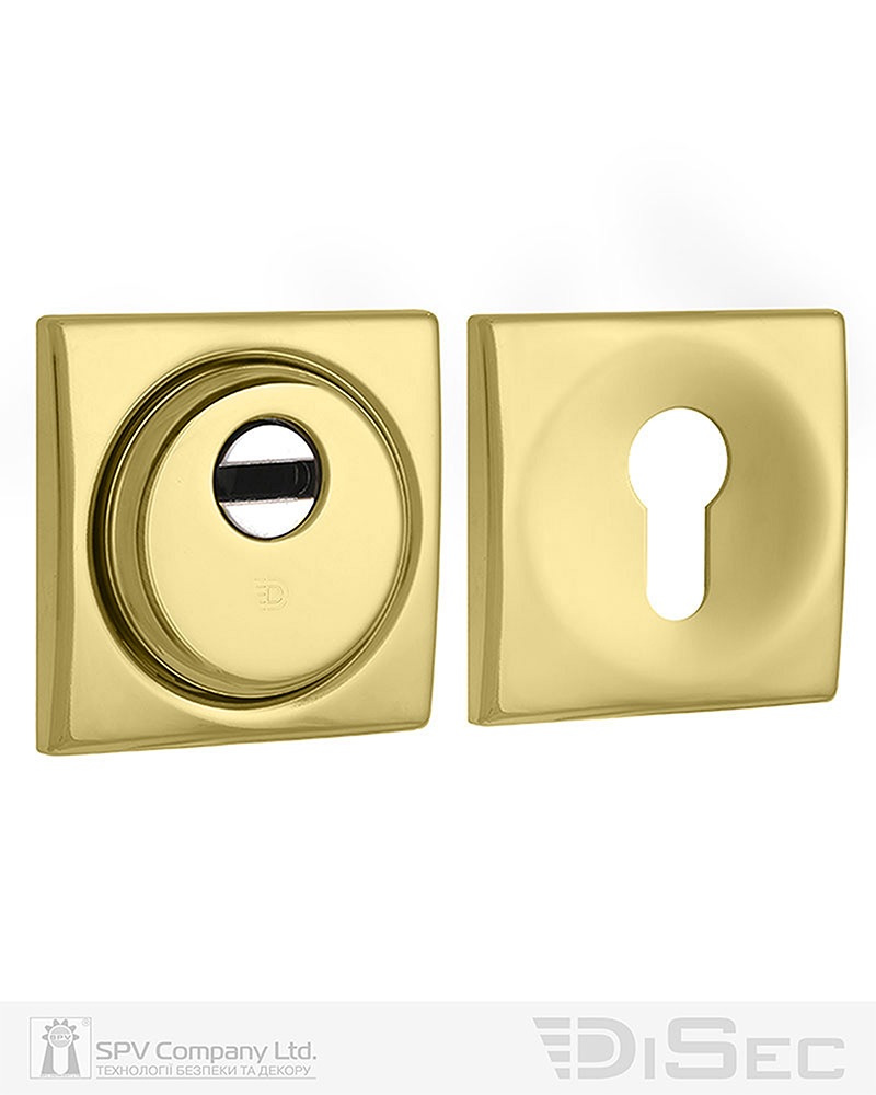 Фото Протектор DISEC   SFERIK BD+ DIN SQUARE 25мм   Латунь_PVD 3клас 2     Комплект в інтернет-магазині locksmaster.com.ua
