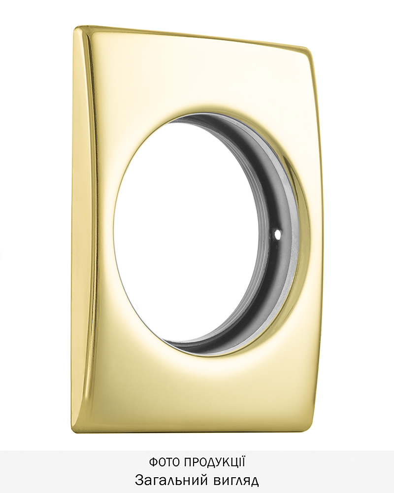 Фото Щиток DISEC     KT3481   RECTANGL     Латунь_PVD   2     з різьбою до протекторів DISEC в інтернет-магазині locksmaster.com.ua