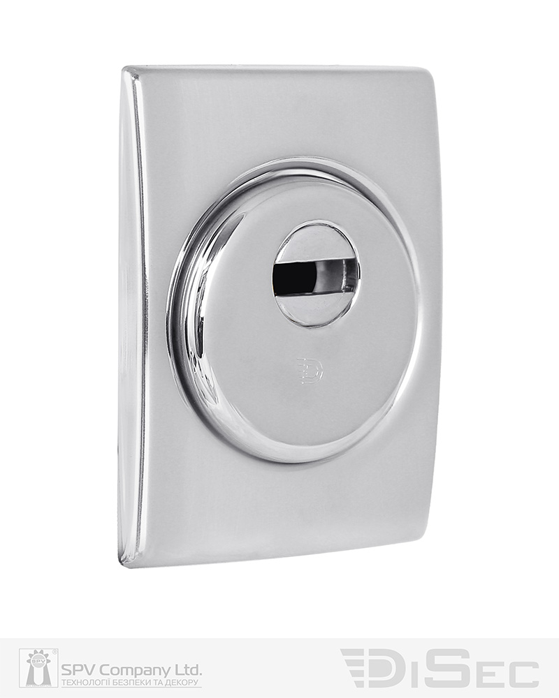Фото Протектор DISEC   SFERIK BD+ DIN RECTANGL 25мм   Хром_полірований 3клас C     Зовнішній в інтернет-магазині locksmaster.com.ua